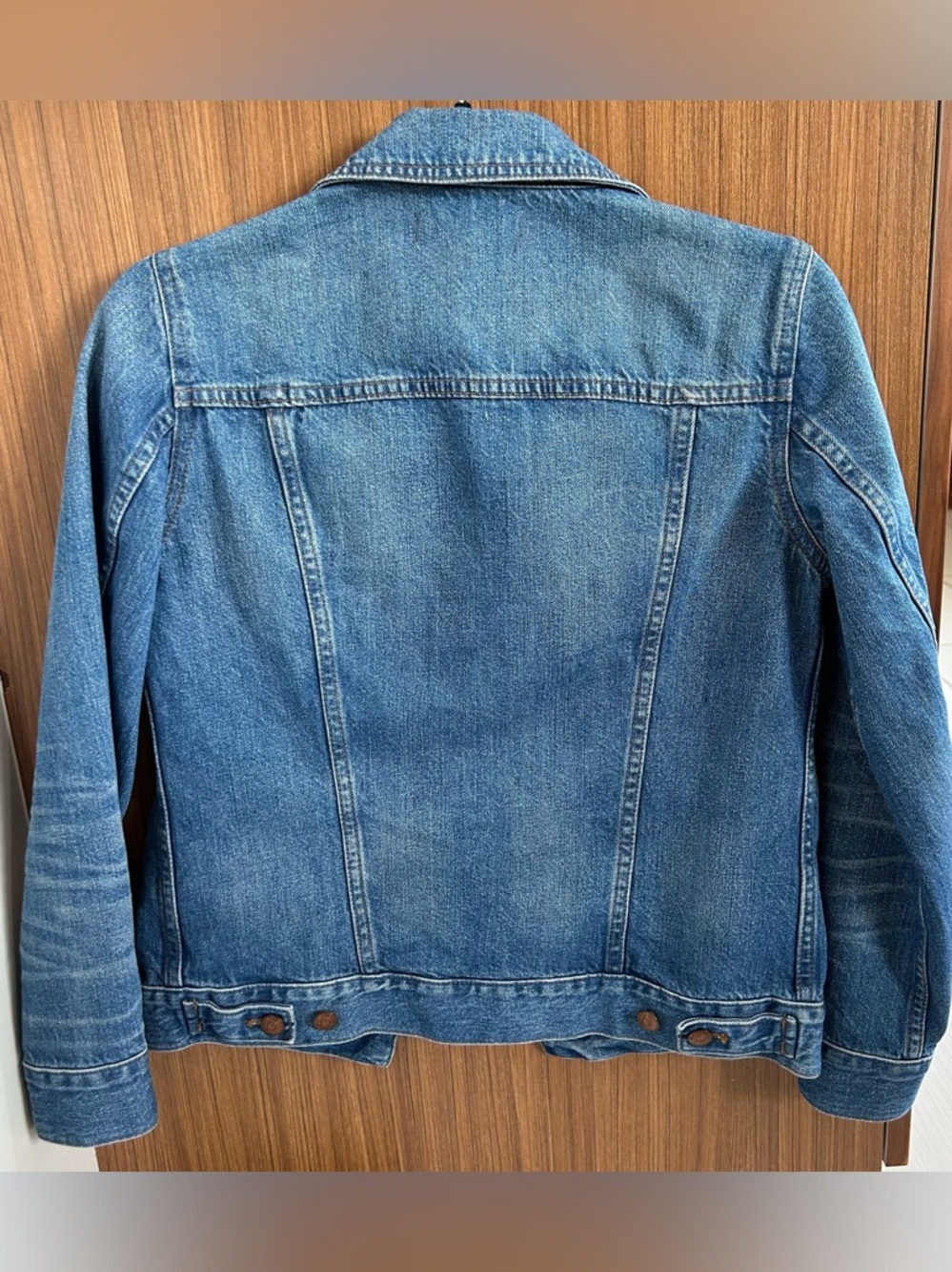 Madewell The Jean Jacket in Blue Pinter Wash - Size S - Picture 4 of 12